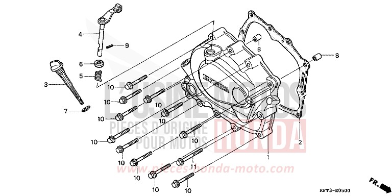 KURBELGEHAEUSEABDECKUNG von City Fly CORSA GREEN (G163E) von 1998